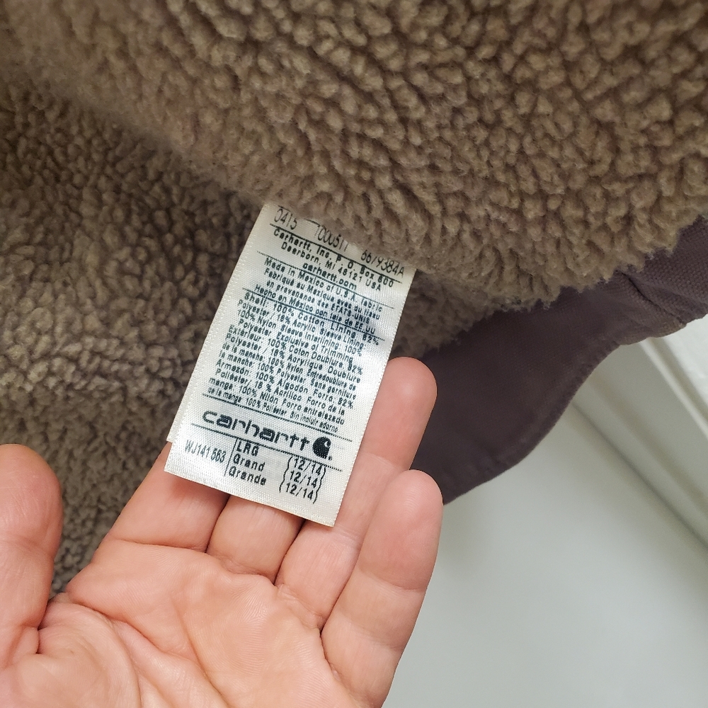 🤩Rare carhartt sherpa lined jacket size women's L - Picture 6 of 8